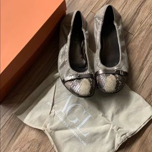 AGL Bella Ballet Flat - Snake Toe